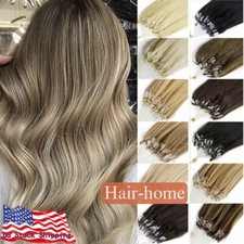 Micro Loop Beads Link Human Hair Extensions Micro Rings Loop Remy Brazilian Hair