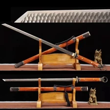 Top Level Chinese Kung Fu Sword Sharp Folded Steel Clay Tempered Blade Wushu Dao