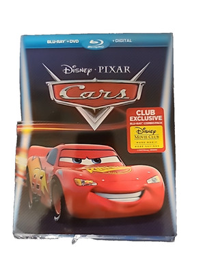 Cars Disney Pixar Blu ray Dvd Digital with Slip Cover NEW Lightening McQueen