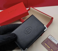 Cartier Must de Cartier Black Leather Card Holder   Made in Italy NIB 2025