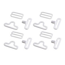 50sets Metal Adjustable Bow Tie Hardware Cravat Clip Hook Fastener Necktie Strap