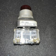 ALLEN-BRADLEY RED ILLUMINATED MOMENTARY PUSHBUTTON 800T-QB24R 24V (st1029b)