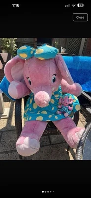 Vintage Rare Haven Holidays Elephant Plush Soft Toy Large And Small Bundle - Image 1 of 4