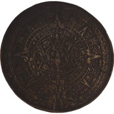 Mayan Aztec Mexican Mexico Calendar Sun God Face Hippie Vintage Belt Buckle