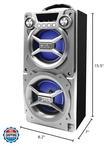 Portable Speaker with Bluetooth, Connect to iPhone, iPad or Android, Double S - Picture 2 of 2