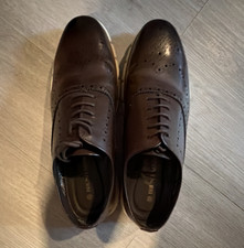 Bruno Marc Men's Brown Lace-Up Brogue Oxford Dress Shoes Round Toe US 10