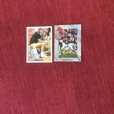 2 Brett Favre Rookie Cards: Upper Deck - Classic Draft Picks  Falcons  HOF 