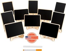 Paquete de 10 mini pizarras con caballete, pizarras rectangulares peque as