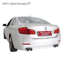 Remus Duplex Sportauspuff BMW 5er F10 F11 520i 528i je 2x84mm Carbon Race rund
