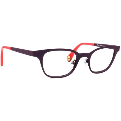 Woow Eyeglasses Much Better 1 Col 956M Aubergine Square Metal Italy 46[]20 134