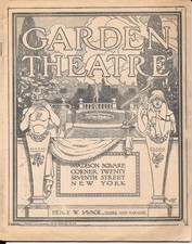 1905 Madison Square Garden Theatre Program THE COLLEGE WIDOW