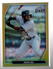2026 Leaf Metal #92 John Gil Base Prismatic Gold #/1