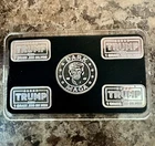 1 Gram .999 Silver DARK MAGA Round & FOUR 1 Gram .999 Silver Trump/Flag Bars