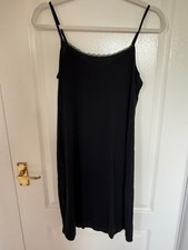 Marks & Spencer Black Cool Comfort Reversible Full Slip Size 10 19in Long New
