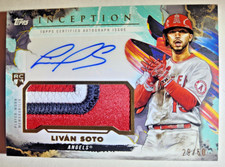 2023 Topps Inception Livan Soto Rookie RC 3-Color Patch Auto RPA  Aqua 29/50