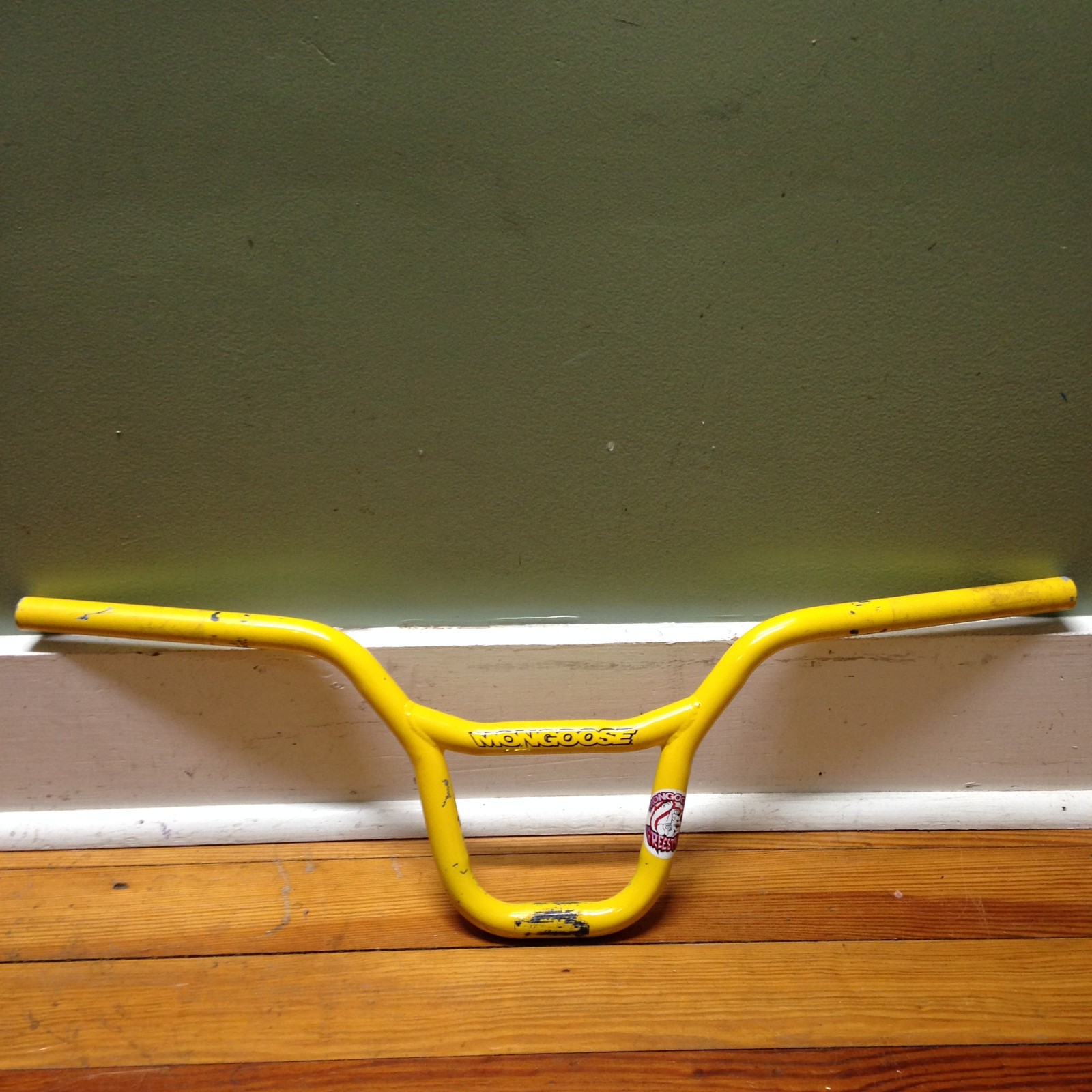 Yellow Mongoose Stylist Pro Freestyle BMX Handlebars Chrome 