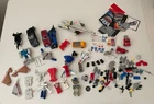 LARGE VINTAGE LOT Of 80/90's TRANSFORMERS FIGURES, PARTS And ORIGINAL STICKERS
