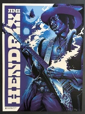 JIMI HENDRIX  Authorized Numbered Edition Original Silk Screen Art Poster