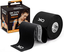 Kinesiology Tape 10 Inches Precut, 20 Strips, Cotton Elastic Athletic Tape Latex