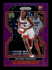 RHYNE HOWARD 2022 PANINI PRIZM WNBA #181 ROOKIE PURPLE PRIZMS RC #86/99 T6145