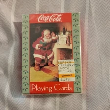 VTG 1992 Coca-Cola Santa Clause Playing Cards Sealed The US Card Co. Free Ship 