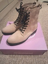 Ladies  Faux Suede Ankle Boots