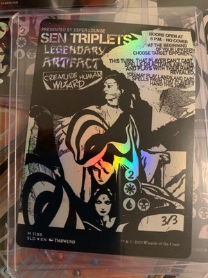 Autograph*1X NM Sen Triplets Foil Secret Lair: Legendary Flyers