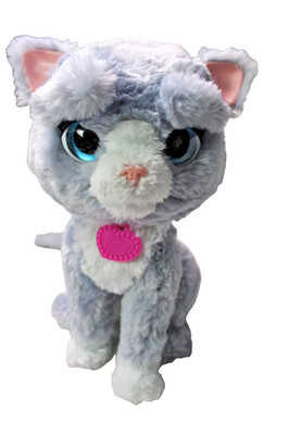 HASBRO FURREAL FRIENDS BOOTSIE Interactive 12in Kitty Cat blue fur WORKING