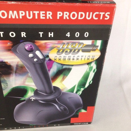 Vintage Retro Trust Predator TH 400 Joystick Boxed Used EB09JH - Picture 3 of 17