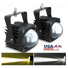 2x 8d Lens 2inch Led Work Light Bar Cube Pods Driving Fogspot Head Lamp Offroad
