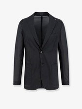 TAGLIATORE Black Nylon blend blazer New  Authentic