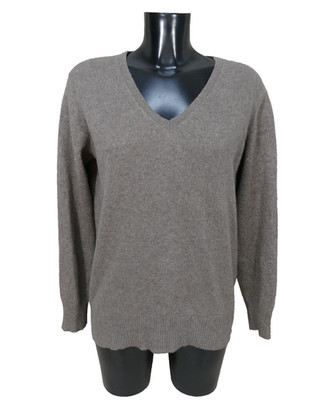 TCM Damen Kaschmir Pullover Gr. M DE grau  Cashmere ( S 9075 )
