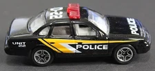 Black Crown Victoria Ford Police Sedan Diecast Car D-22 Unit 22 1:64 Scale Model