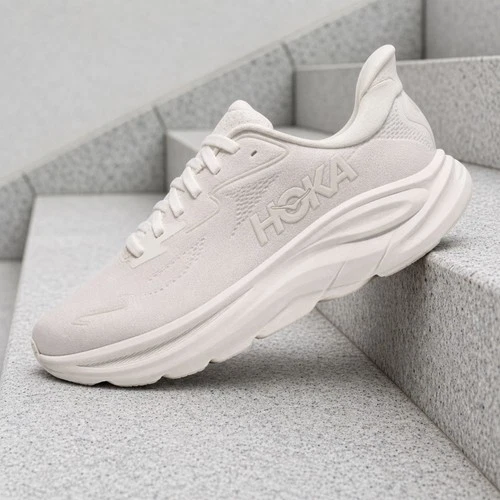 Hoka One One Clifton 10 White 1162031-WWH Womens Running Casual Shoes New