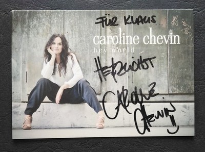 18135 Caroline Chevin Autogrammkarte original signiert