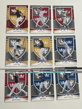 9 Cards 2024 Panini Crusade Gold Parallels, RCs Quinn Priester #d/299, Piniella