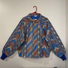 Walls Mountain Aztec Bomber Jacket Vintage, USA-Made, Men’s Size XL
