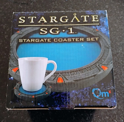 STARGATE SG-1 ORIGINAL COASTER SET Of 4 - QMx COLLECTIBLES QUANTUM MECHANIX -NEW