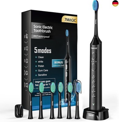 Electric Toothbrush, Sonic Toothbrush, Quiet Toothbrush Electric with 3