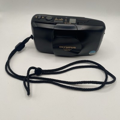 Olympus Infinity Stylus Zoom DLX Film Camera Black USED WORKING