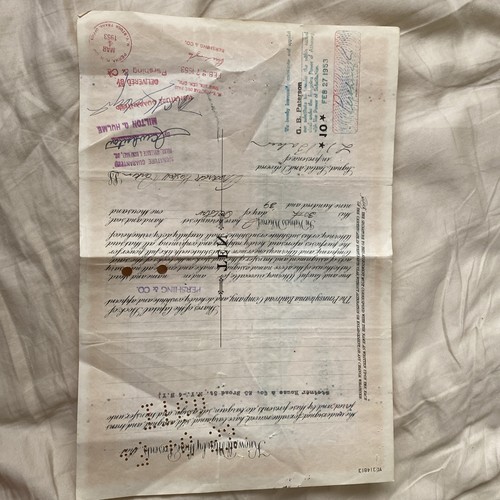 vintage Pennsylvania Railroad Company Stock Certificate, 1953, 10 Shares, nice - Picture 2 of 2