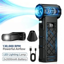 Electric Air Duster,130000RPM Compressed Air Duster with 2 LED Screen for PC, b