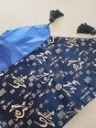 Navy Blue 76in Table Runner With Chinese Theme Of Happiness & Longevity — photo 3