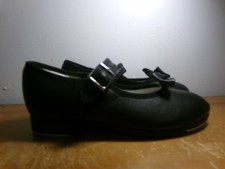Dance Dance Tap Shoes Capezio Kids 12M Mary Jane Leather Easy Strap Student