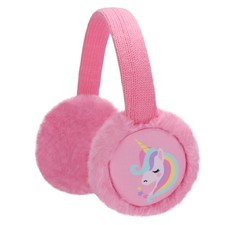 BUTITNOW Cute Rainbow Unicorn Earmuffs for One Size, Printed - Pink