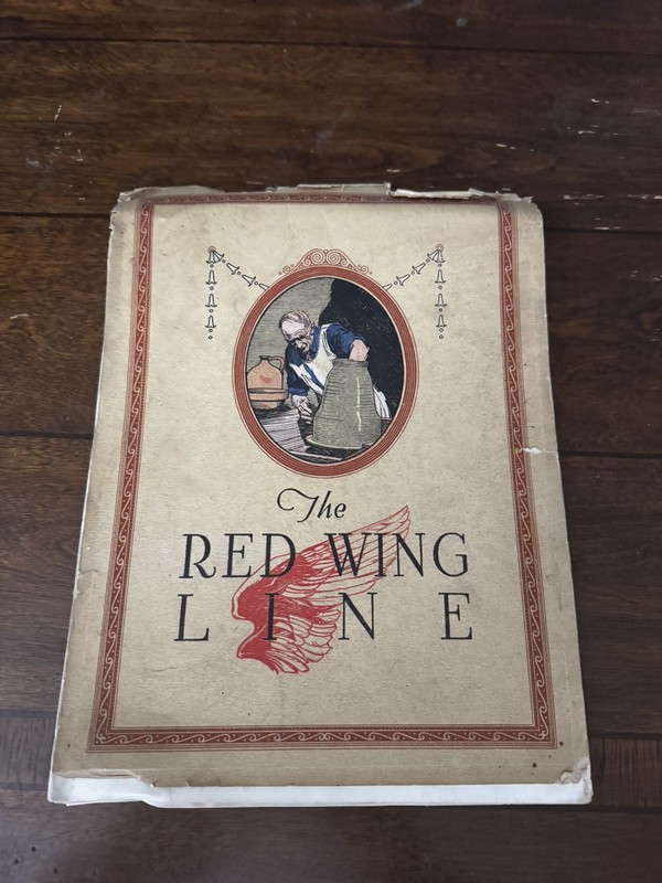 Rare 1900s Red Wing Pottery Order Catalog  Super Tough Item Antique