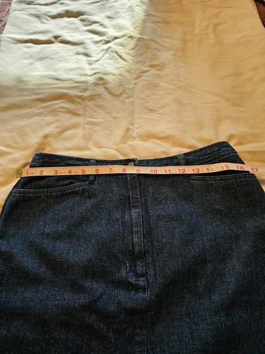 Village Sport Dark Denim Skirt Size 12 - Picture 3 of 5