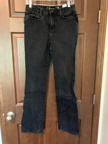 Pantalones de mezclilla para mujer Seven 7 Bombshell tiro alto bootcut talla 4 negros - Imagen 1 de 5