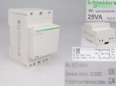 Schneider Electric 25VA TR Bell transformer 25VA ta35/E A9A15215 14-3#6385