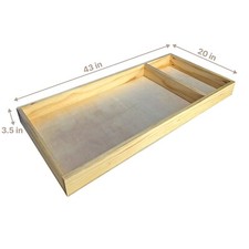 Solid Wood Changing Table Tray   Custom Baby Changing Station for Dresser, Handm